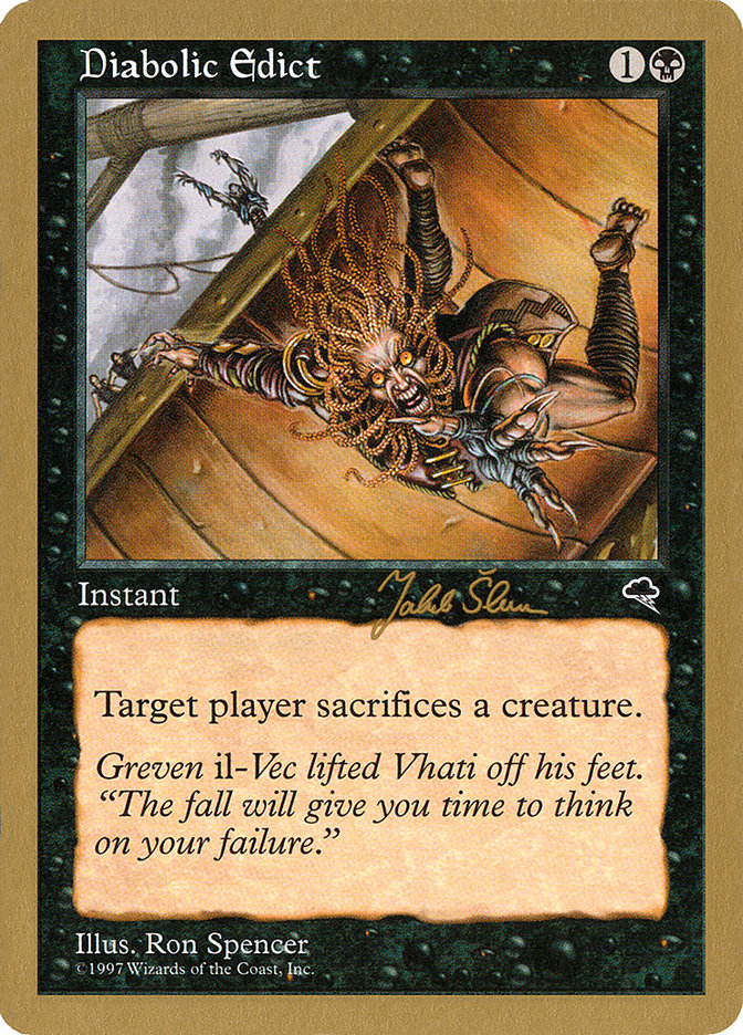 Diabolic Edict (Jakub Slemr) [World Championship Decks 1999] | Exor Games Truro