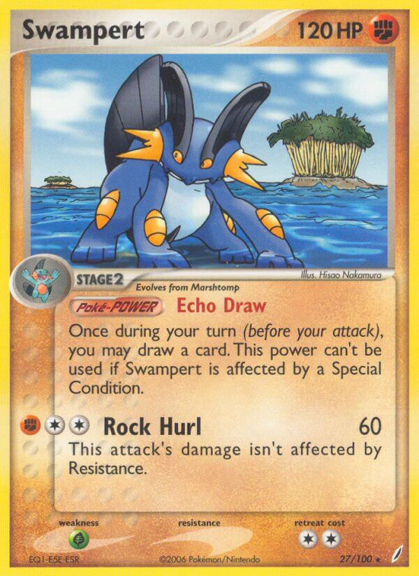 Swampert (27/100) (Theme Deck Exclusive) [EX: Crystal Guardians] | Exor Games Truro