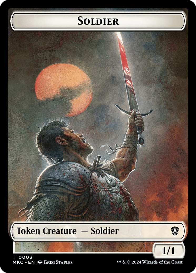 Soldier // Ogre Double-Sided Token [Murders at Karlov Manor Commander Tokens] | Exor Games Truro