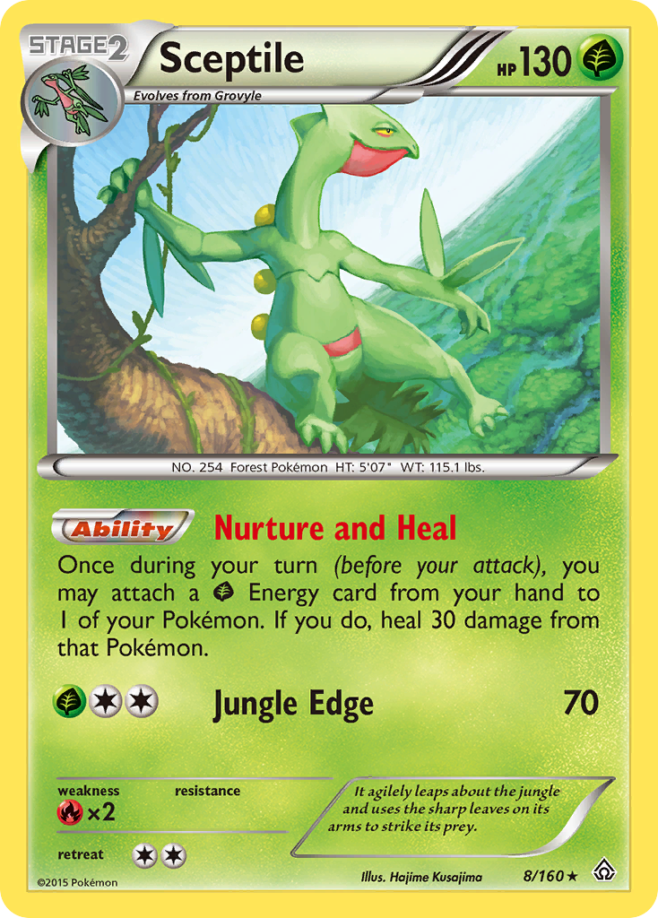 Sceptile (8/160) [XY: Primal Clash] | Exor Games Truro