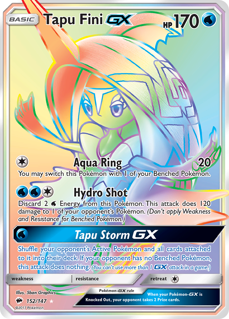 Tapu Fini GX (152/147) [Sun & Moon: Burning Shadows] | Exor Games Truro