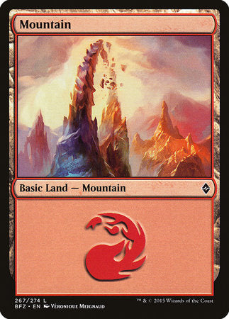 Mountain (267) [Battle for Zendikar] | Exor Games Truro