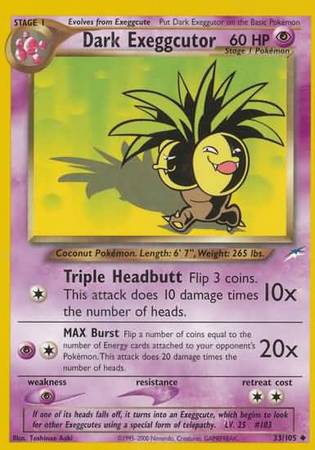 Dark Exeggutor (33/105) [Neo Destiny Unlimited] | Exor Games Truro