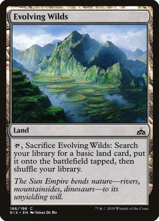 Evolving Wilds [Rivals of Ixalan] | Exor Games Truro