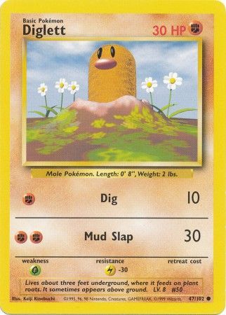 Diglett (47/102) [Base Set Unlimited] | Exor Games Truro