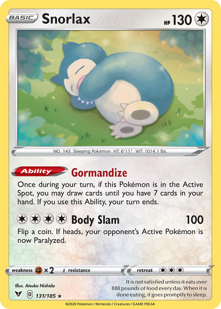 Snorlax (131/185) [Sword & Shield: Vivid Voltage] | Exor Games Truro
