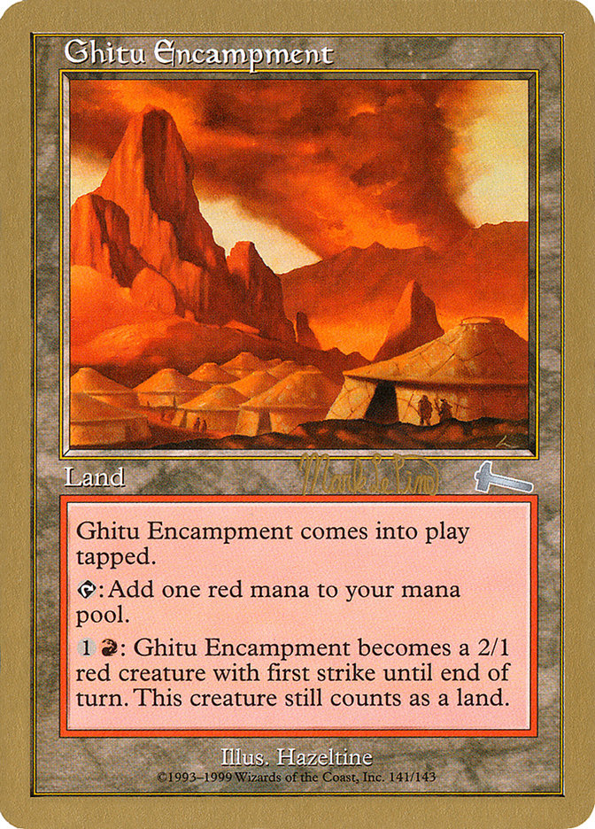 Ghitu Encampment (Mark Le Pine) [World Championship Decks 1999] | Exor Games Truro