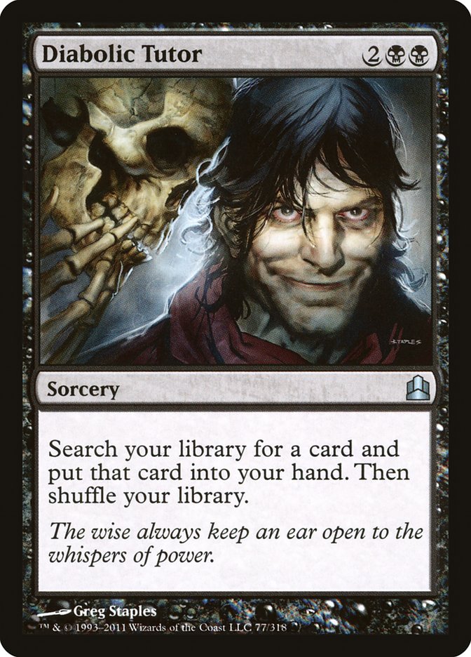 Diabolic Tutor [Commander 2011] | Exor Games Truro