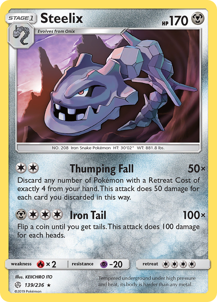 Steelix (139/236) [Sun & Moon: Cosmic Eclipse] | Exor Games Truro