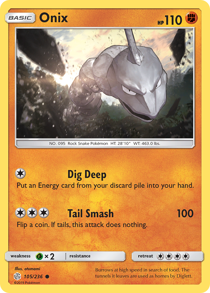 Onix (105/236) [Sun & Moon: Cosmic Eclipse] | Exor Games Truro