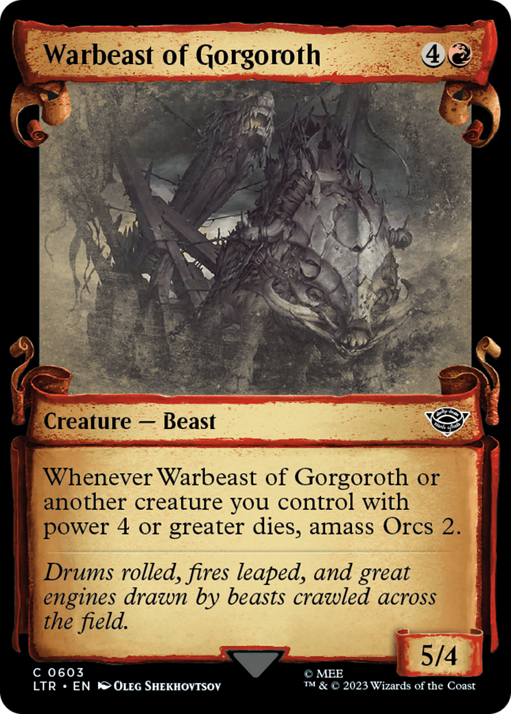 Warbeast of Gorgoroth [The Lord of the Rings: Tales of Middle-Earth Showcase Scrolls] | Exor Games Truro