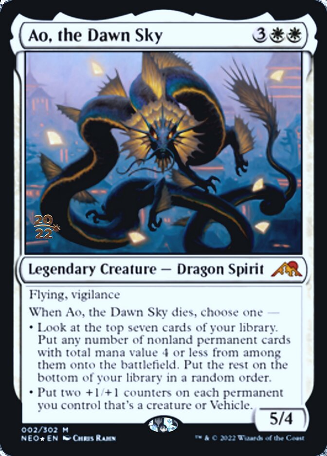 Ao, the Dawn Sky [Kamigawa: Neon Dynasty Prerelease Promos] | Exor Games Truro