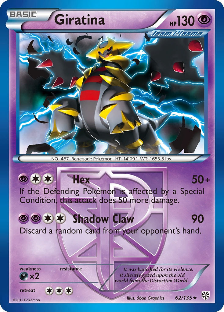 Giratina (62/135) [Black & White: Plasma Storm] | Exor Games Truro