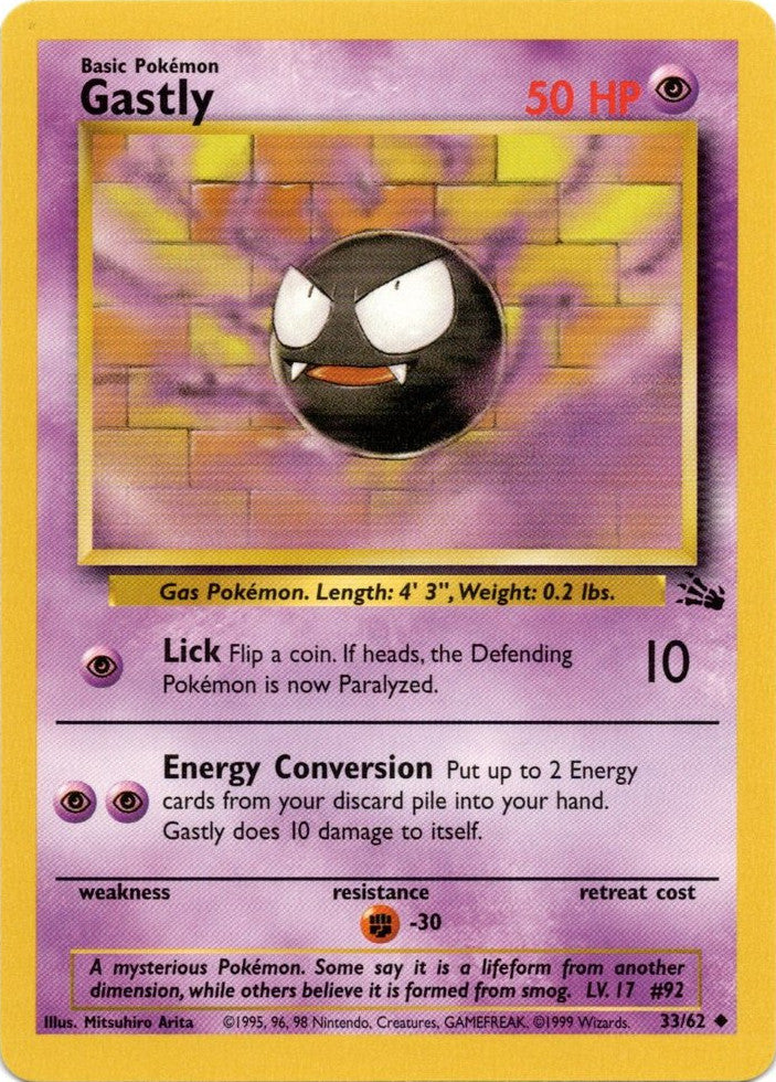 Gastly (33/62) [Fossil Unlimited] | Exor Games Truro