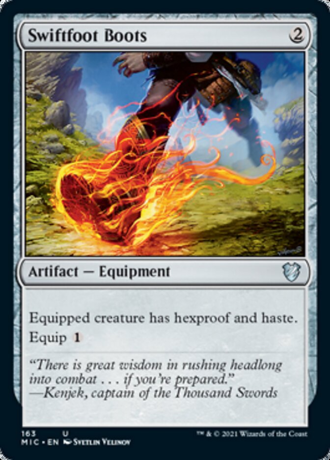 Swiftfoot Boots [Innistrad: Midnight Hunt Commander] | Exor Games Truro