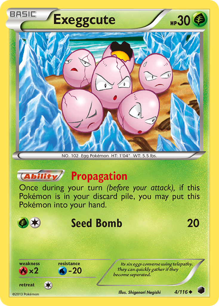 Exeggcute (4/116) [Black & White: Plasma Freeze] | Exor Games Truro