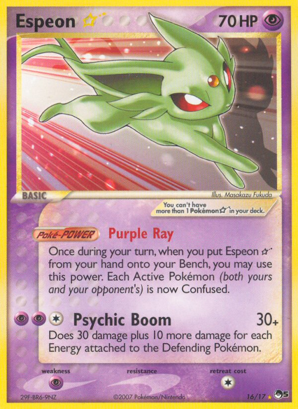 Espeon Star (16/17) [POP Series 5] | Exor Games Truro