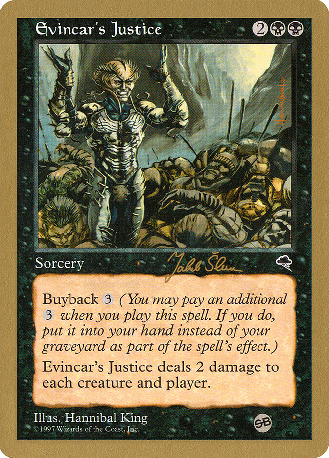Evincar's Justice (Jakub Slemr) (SB) [World Championship Decks 1999] | Exor Games Truro