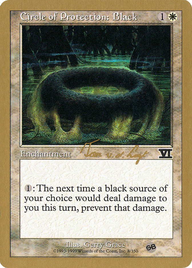 Circle of Protection: Black (Tom van de Logt) (SB) [World Championship Decks 2000] | Exor Games Truro