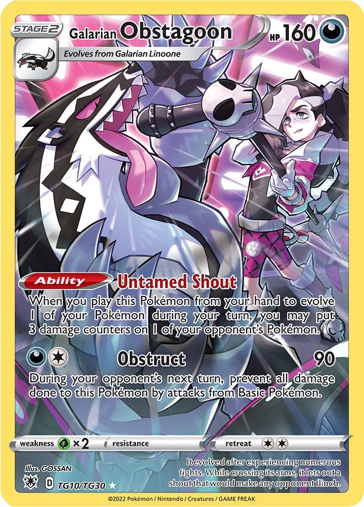 Galarian Obstagoon (TG10/TG30) [Sword & Shield: Astral Radiance] | Exor Games Truro