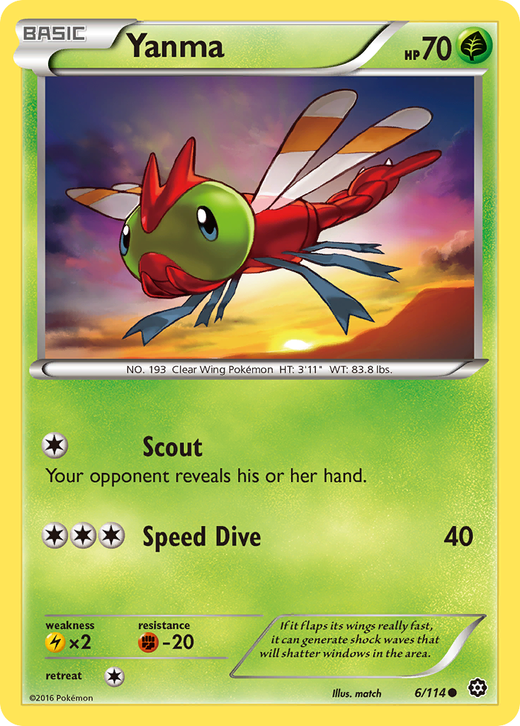 Yanma (6/114) [XY: Steam Siege] | Exor Games Truro