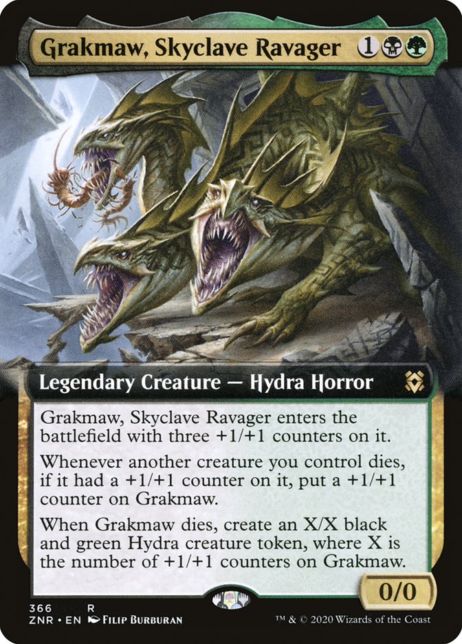 Grakmaw, Skyclave Ravager (Extended Art) [Zendikar Rising] | Exor Games Truro