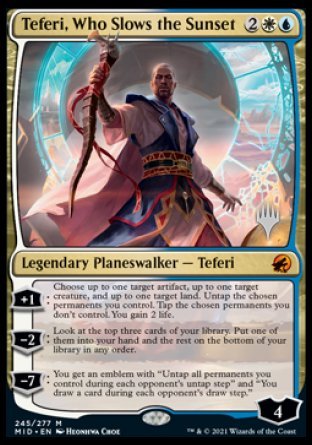 Teferi, Who Slows the Sunset (Promo Pack) [Innistrad: Midnight Hunt Promos] | Exor Games Truro