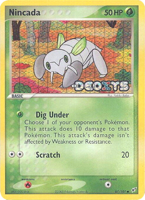 Nincada (67/107) (Stamped) [EX: Deoxys] | Exor Games Truro