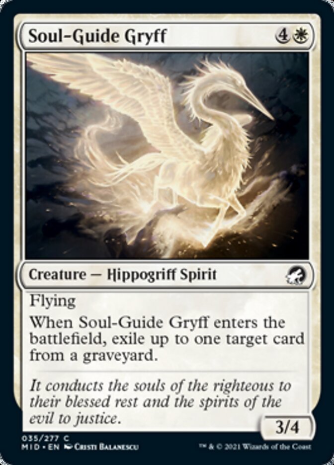 Soul-Guide Gryff [Innistrad: Midnight Hunt] | Exor Games Truro