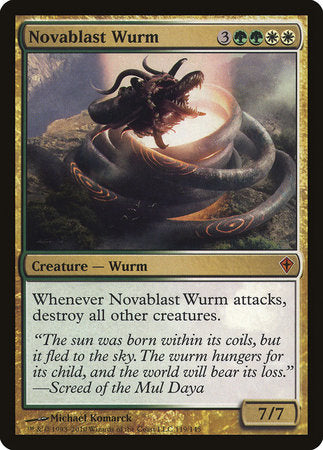 Novablast Wurm [Worldwake] | Exor Games Truro