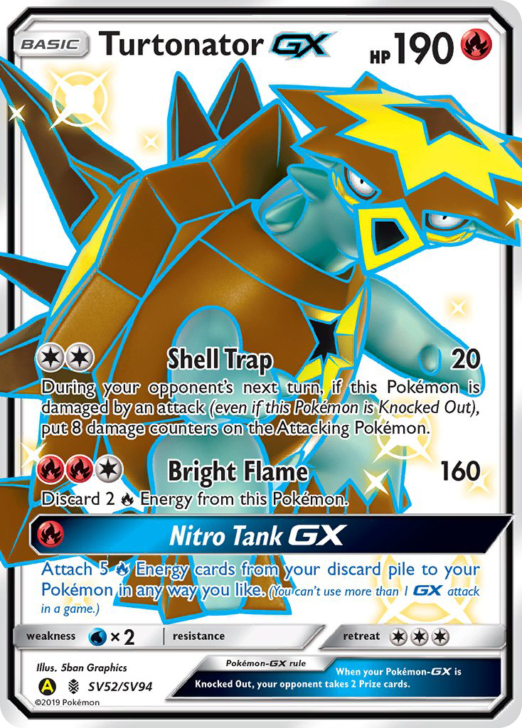 Turtonator GX (SV52/SV94) [Sun & Moon: Hidden Fates - Shiny Vault] | Exor Games Truro