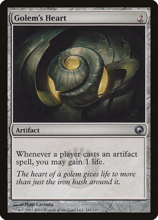 Golem's Heart [Scars of Mirrodin] | Exor Games Truro