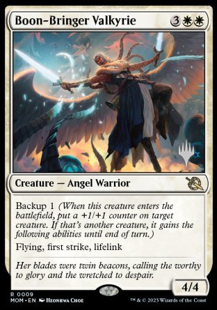 Boon-Bringer Valkyrie (Promo Pack) [March of the Machine Promos] | Exor Games Truro