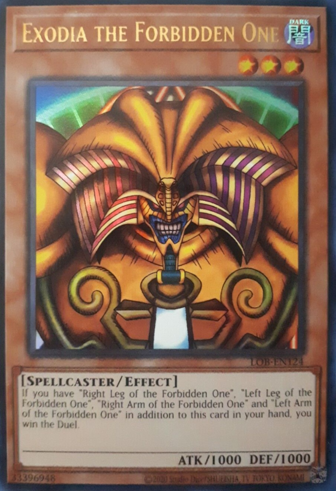 Exodia the Forbidden One (25th Anniversary) [LOB-EN124] Ultra Rare | Exor Games Truro