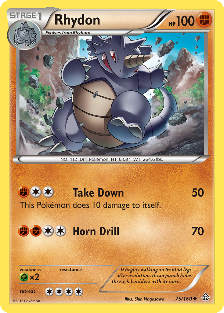 Rhydon (75/160) [XY: Primal Clash] | Exor Games Truro