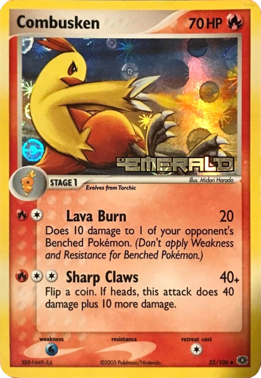 Combusken (25/106) (Stamped) [EX: Emerald] | Exor Games Truro