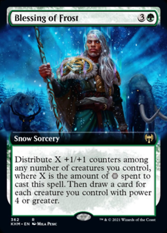 Blessing of Frost (Extended Art) [Kaldheim] | Exor Games Truro