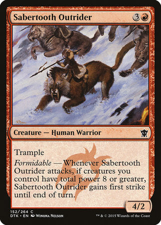 Sabertooth Outrider [Dragons of Tarkir] | Exor Games Truro