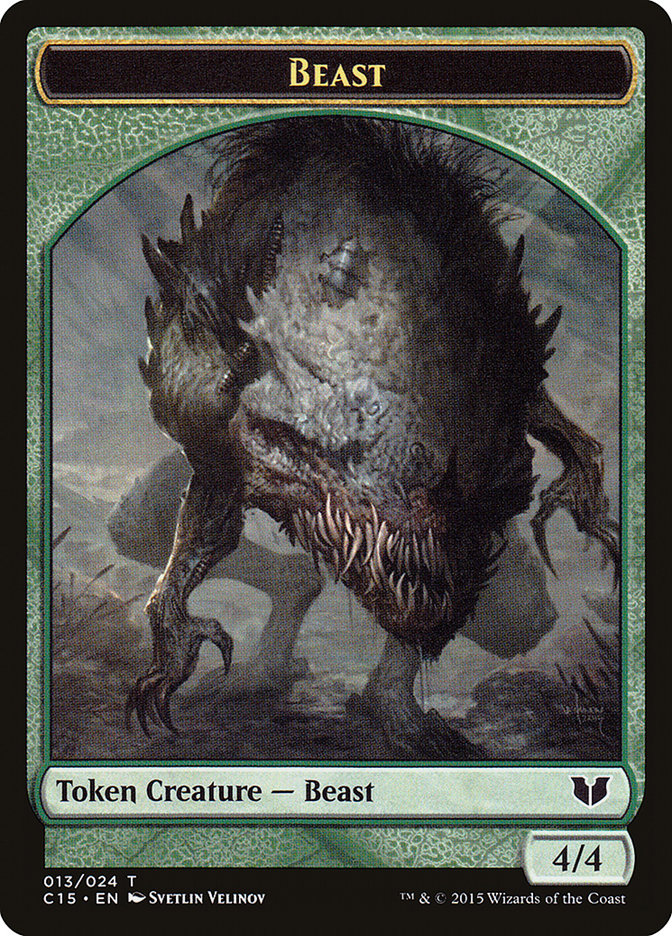 Beast // Snake (017) Double-Sided Token [Commander 2015 Tokens] | Exor Games Truro