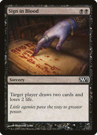 Sign in Blood [Magic 2013] | Exor Games Truro