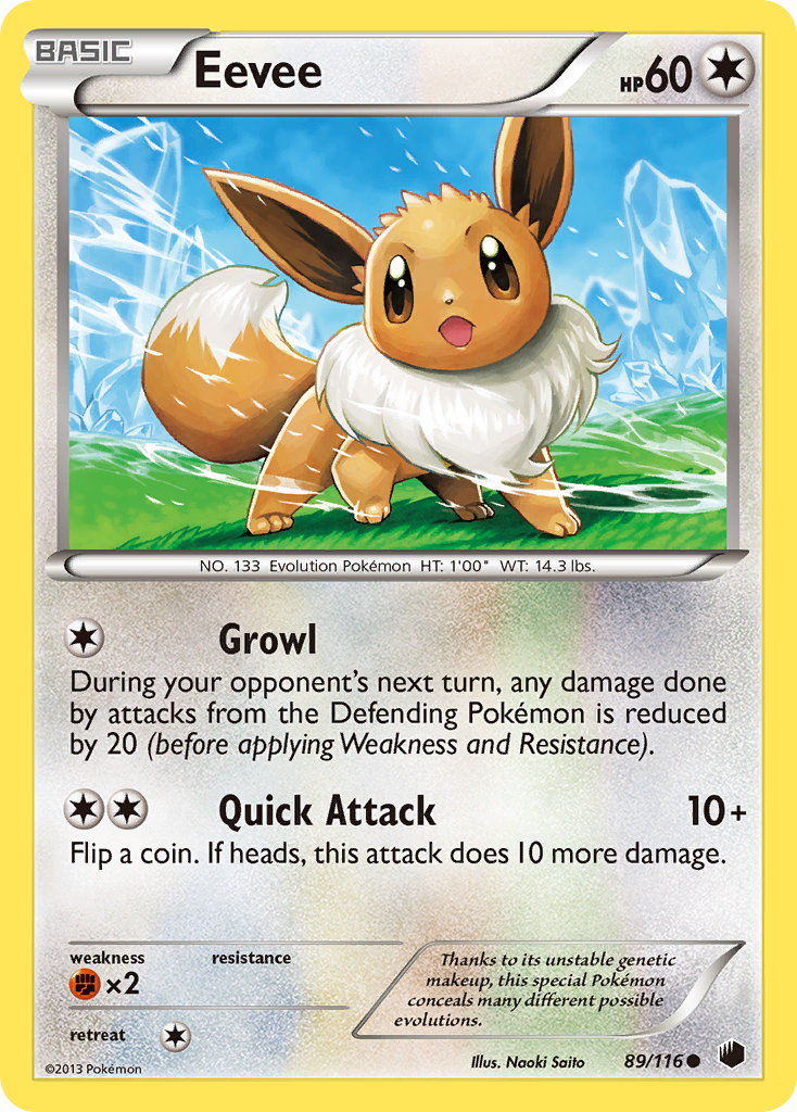 Eevee (89/116) [Black & White: Plasma Freeze] | Exor Games Truro