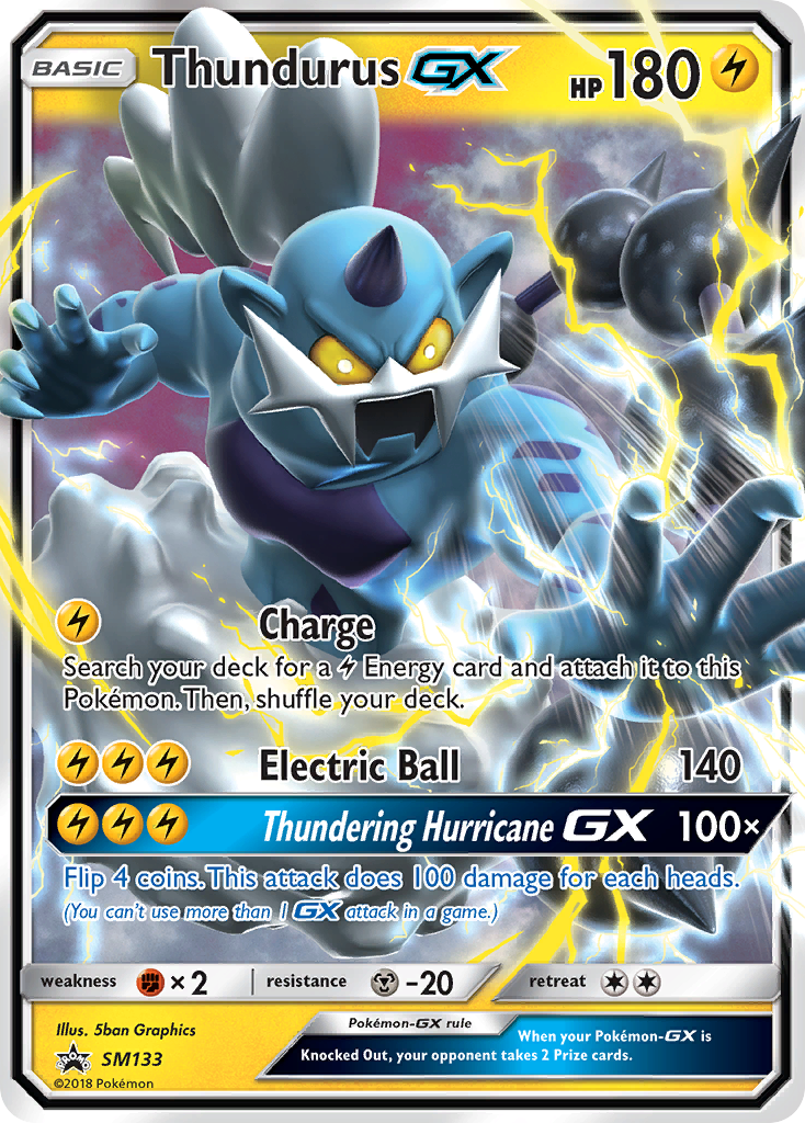 Thundurus GX (SM133) [Sun & Moon: Black Star Promos] | Exor Games Truro