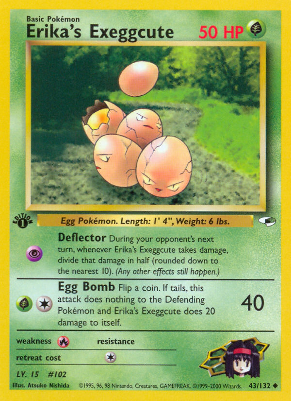 Erika's Exeggcute (43/132) [Gym Heroes 1st Edition] | Exor Games Truro