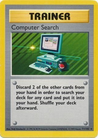 Computer Search (71/102) [Base Set Shadowless Unlimited] | Exor Games Truro