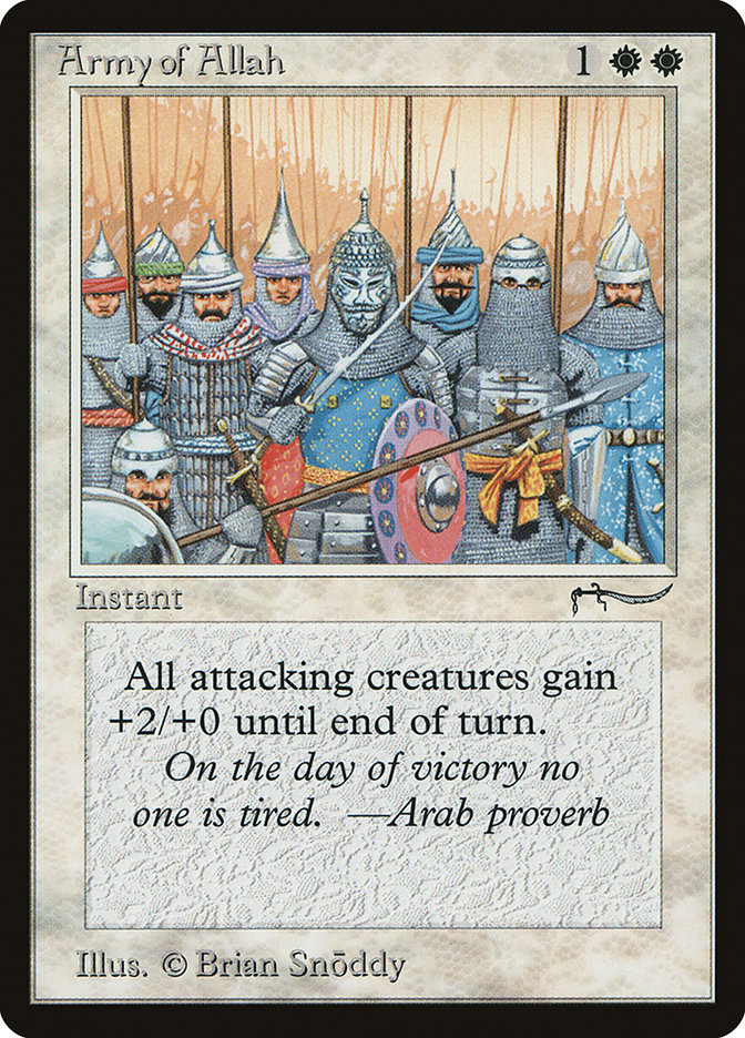 Army of Allah (Light Mana Cost) [Arabian Nights] | Exor Games Truro