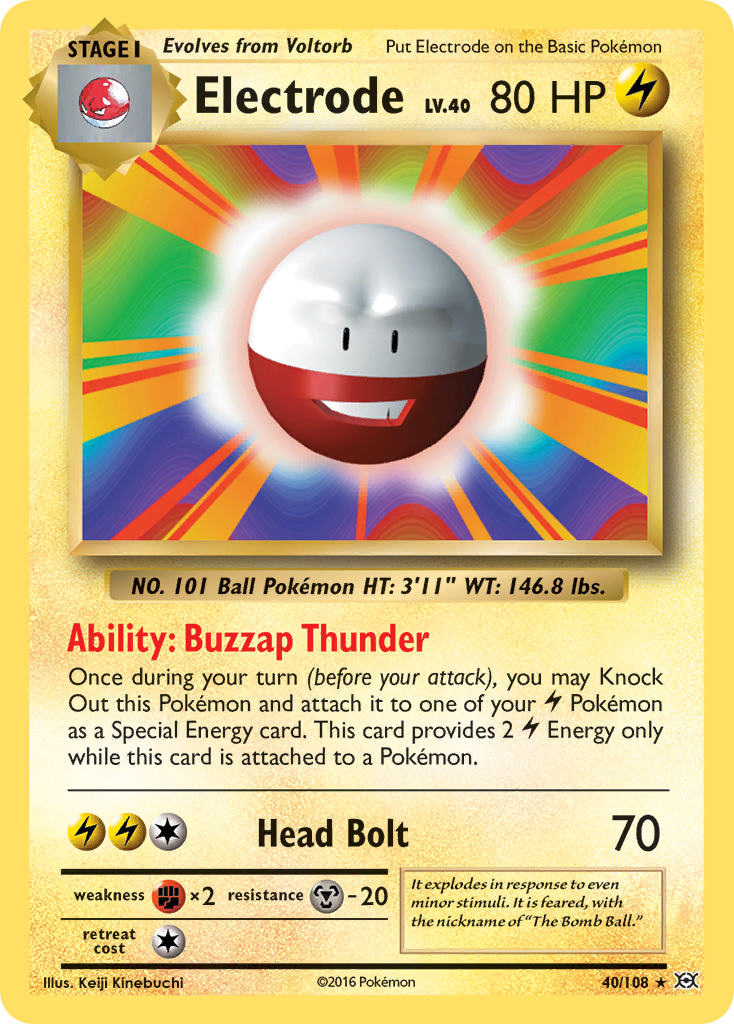 Electrode (40/108) [XY: Evolutions] | Exor Games Truro