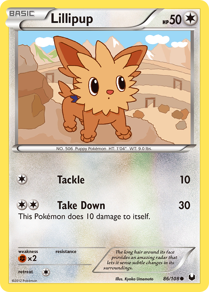 Lillipup (86/108) [Black & White: Dark Explorers] | Exor Games Truro