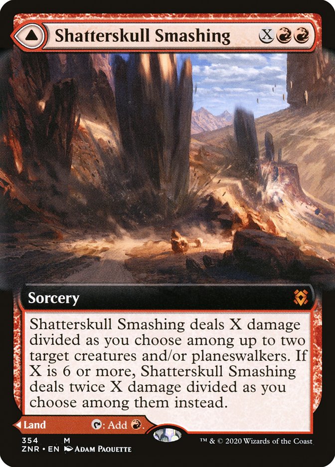 Shatterskull Smashing // Shatterskull, the Hammer Pass (Extended Art) [Zendikar Rising] | Exor Games Truro