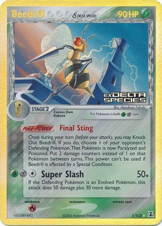 Beedrill (1/113) (Delta Species) (Stamped) [EX: Delta Species] | Exor Games Truro