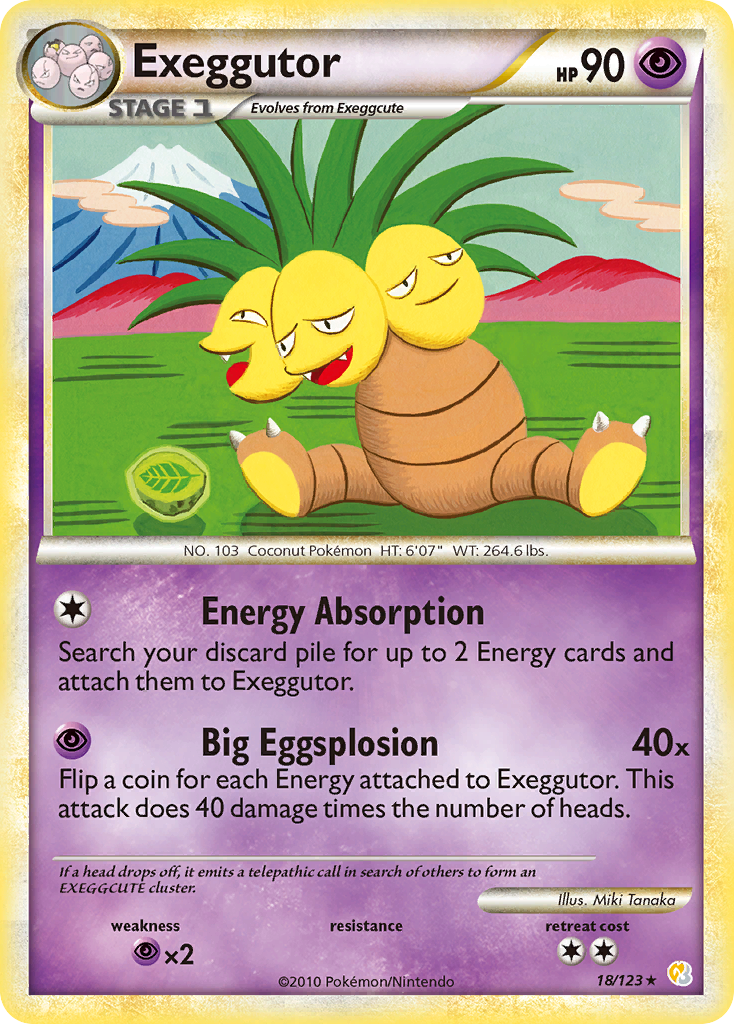 Exeggutor (18/123) [HeartGold & SoulSilver: Base Set] | Exor Games Truro